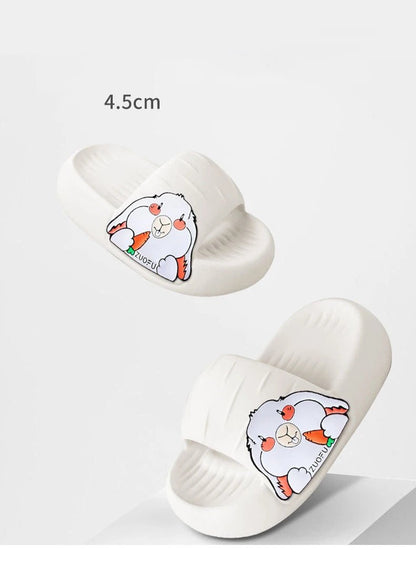 Bunny Bliss: Summer Cartoon Rabbit Platform Slippers
