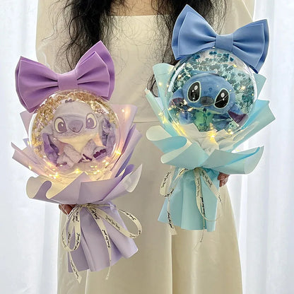 Disney's Stitch Plush Flower Bouquet Gift Box