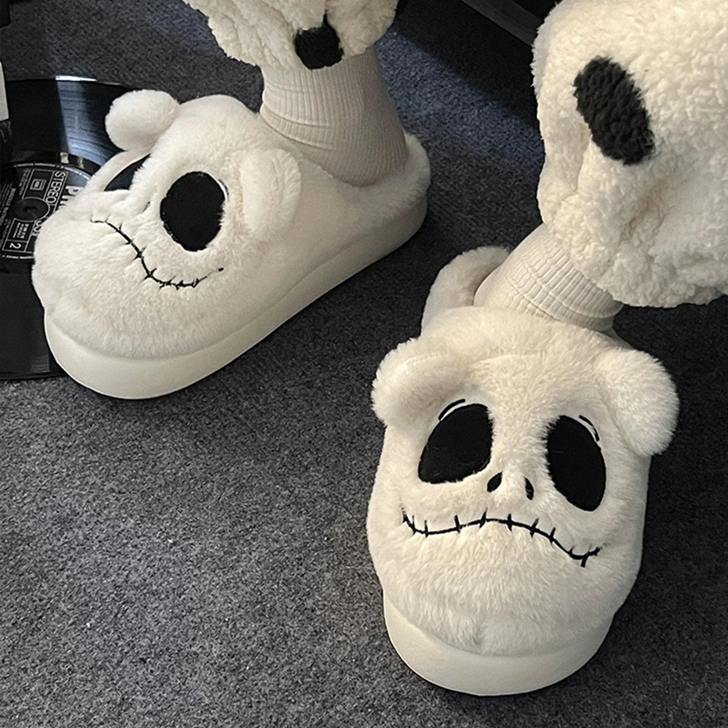 Trendy Haunt: Hot Sale Ghost Cotton Slippers