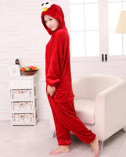 Chic Animal Kigurumi Onesie Set for Adults - Ideal for Halloween, Christmas, and Couple Cosplay