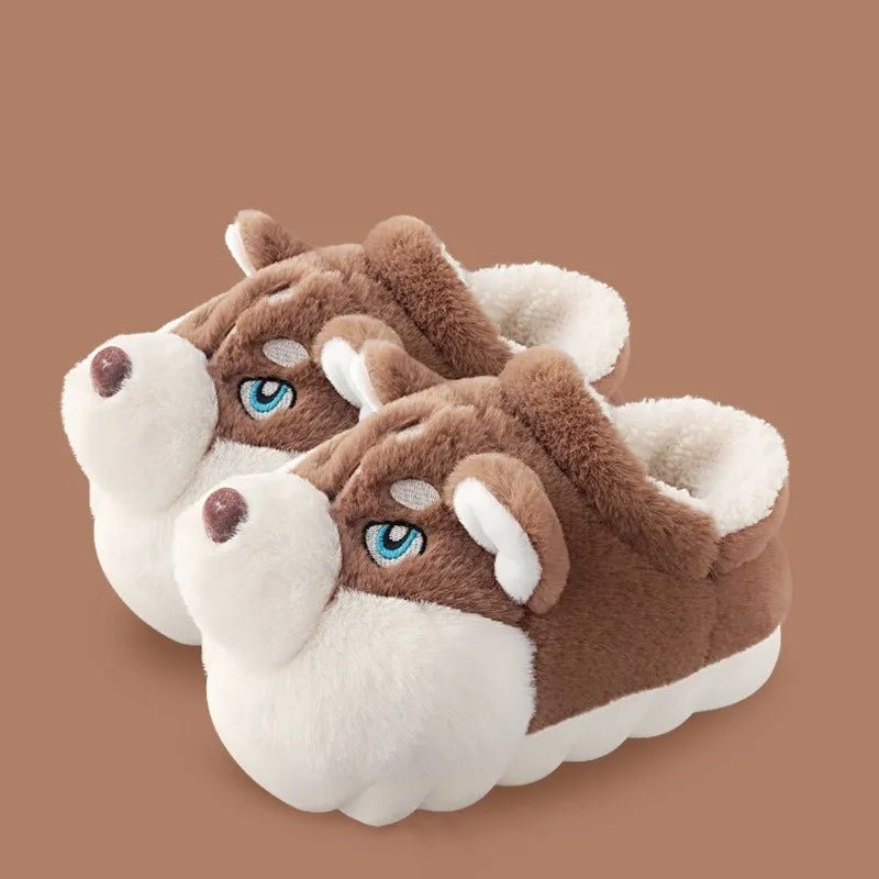 Snuggle Pups: Suihyung 2023 Winter Warm Plush Slippers