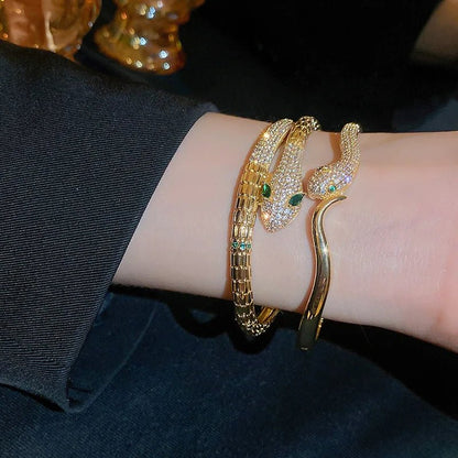 Chic Zircon Snake Bracelet