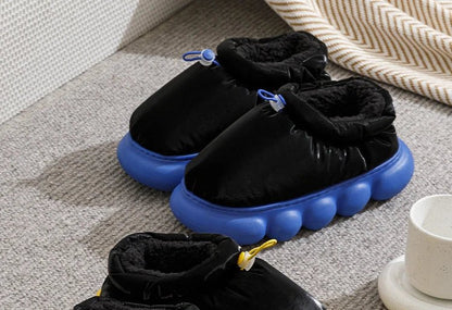 Cozy Elegance: Winter Chunky Heeled Snow Boots
