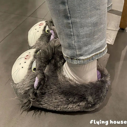Purrfect Comfort: 2023 Cute Cat Cotton Slippers