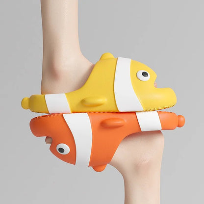 Summer Chic: Shark-Shaped Platform Slippers