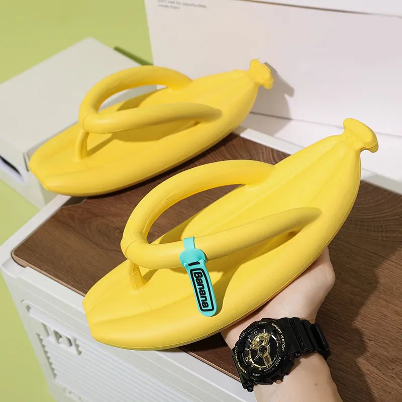 Tropical Comfort: Banana Shape Sandals for Women and Men