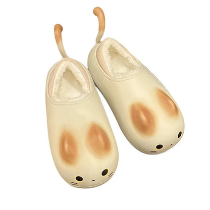 Whimsical Cat Comfort: Cute Waterproof Slippers for Autumn/Winter