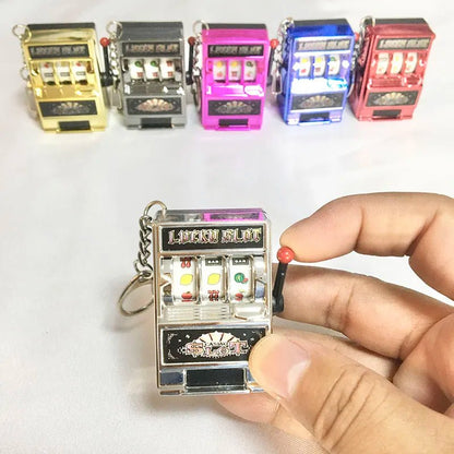 Mini Slot Machine Keychain