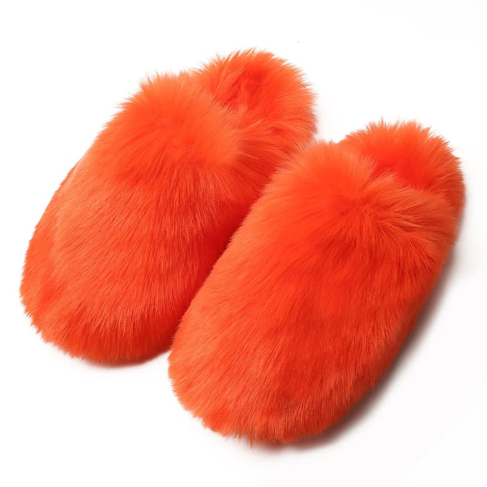 Opulent Comfort: Faux Fur Slides